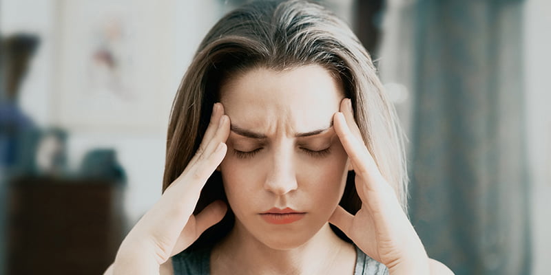 woman with chronic migraine