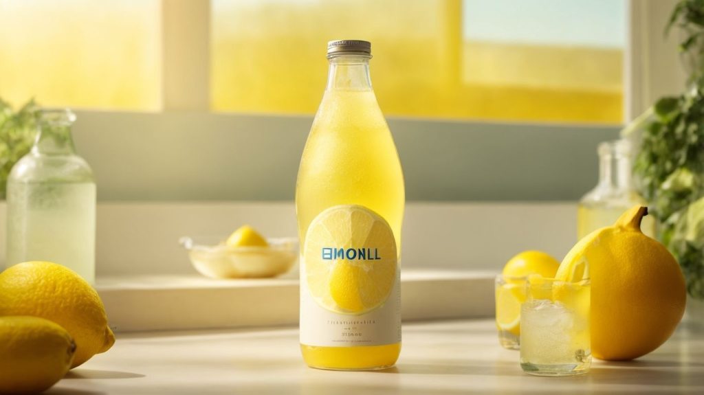 bottle of lemon